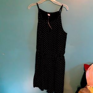 Old Navy Waist Defined Keyhole Polka Dot Romper